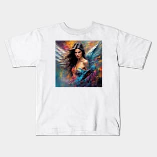 Big colorful angel like Kendall Jenner Kids T-Shirt